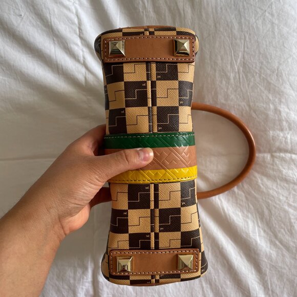 L.A.M.B. Gwen Stefani Checkered Ombré Leather Bag - Picture 3 of 8